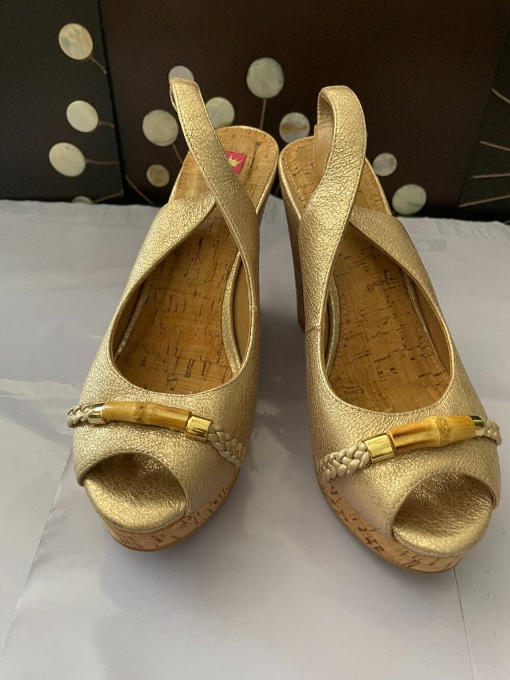 Elaine Turner Harper Open Toe Wedge